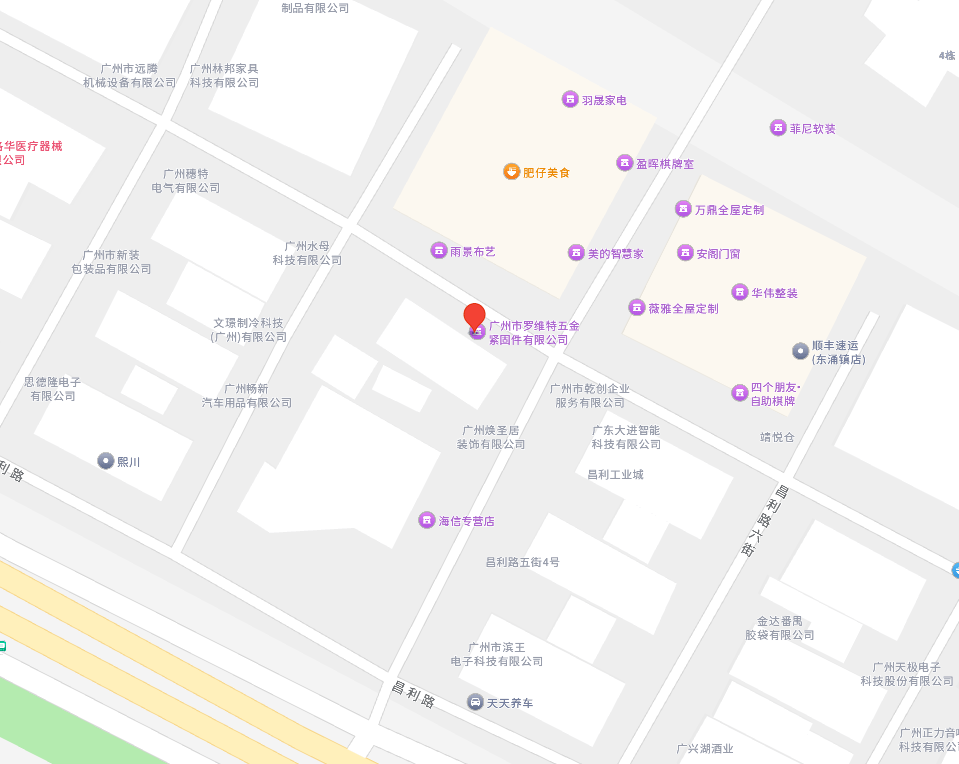 广东罗维特金属制品有限公司位置地图